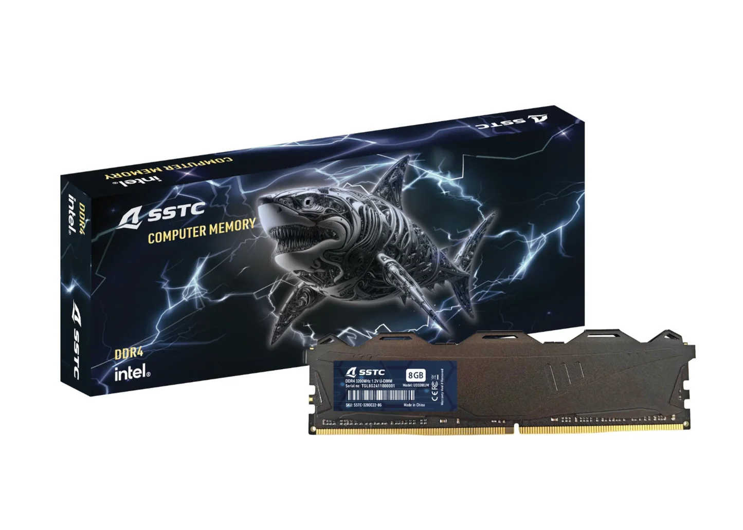 RAM SSTC (U3200I-C22-8-GTGL) 8GB 3200Mhz