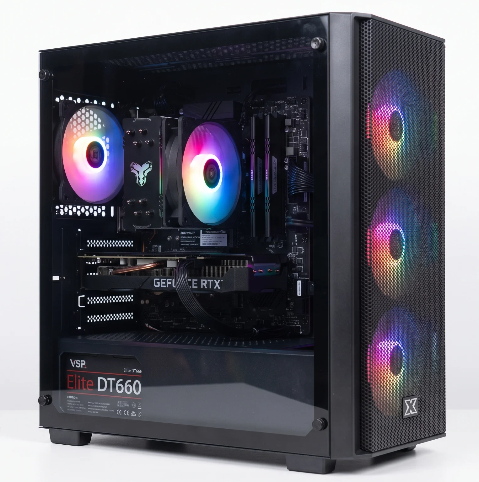 Gaming PC Hi-end (i5 14400F | Ram 16Gb | RTX 3060 12Gb | SSD 256GB NVME | MSI B760M-E DDR4 | 650W)