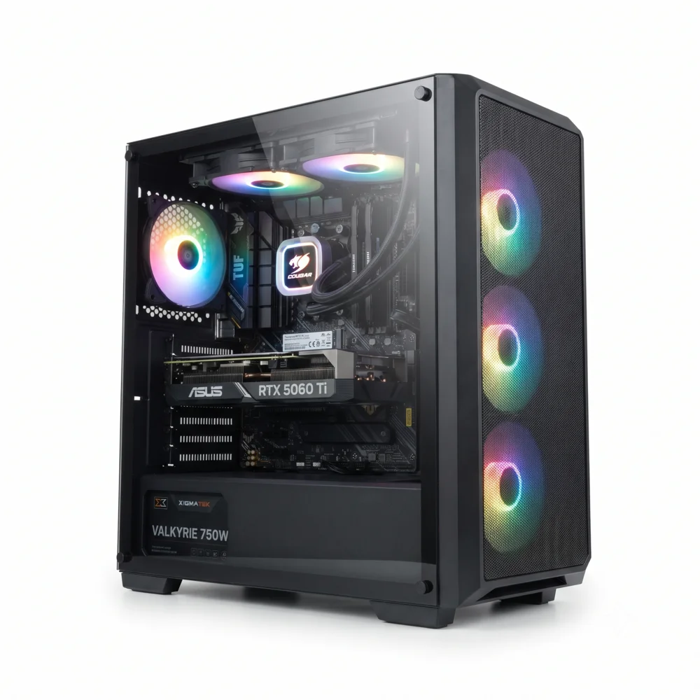 PC Đồ Họa Cao Cấp (i5 14600KF | Ram 32Gb | RTX 5060 Ti 16Gb | SSD 512GB NVME | ASUS B760M-PLUS WIFI | 750W)