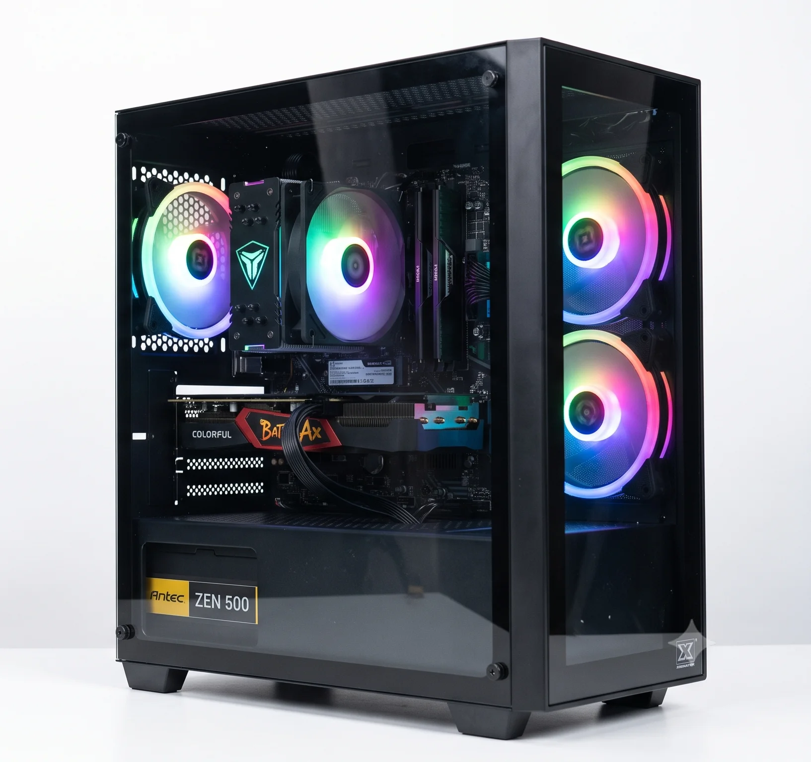 Gaming PC Hi-end (i5 14400F | Ram 16Gb | RTX 3050 6Gb | SSD 256GB NVME | MSI H610M-S DDR4 | 500W)