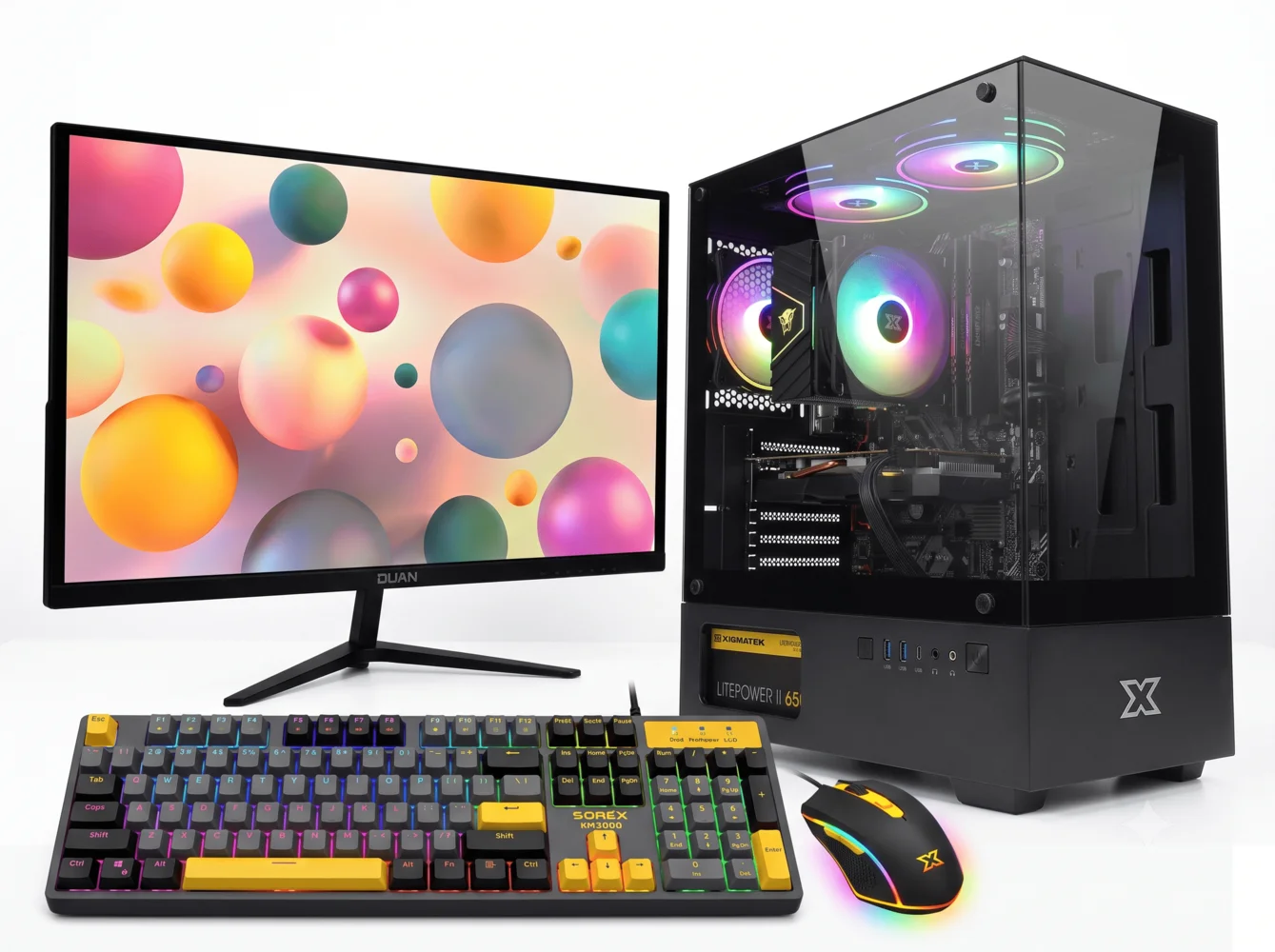 Gaming PC Kèm màn (i5 10400F | Ram 16Gb | GTX 1060 3Gb | SSD 256GB NVME | ASUS H510M-K | 500W | Màn 24 inch 144Hz)
